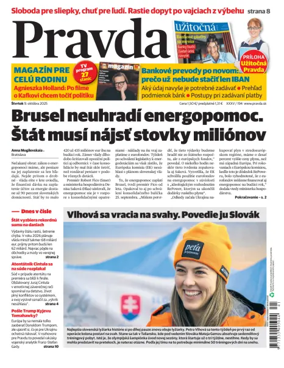 Cover of Pravda of Slovakia