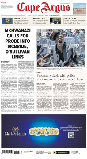 Cover of Cape Argus (PM Edition)