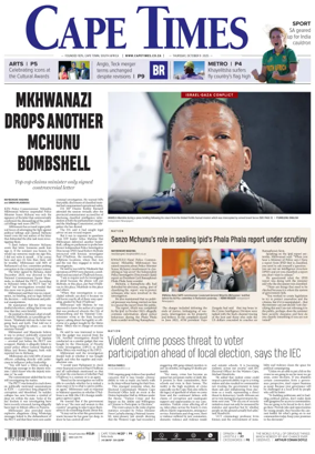 Cover of Cape Times