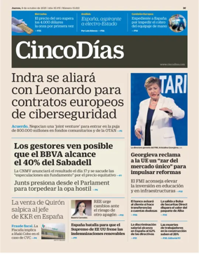 Cover of Cinco Días