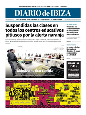 Cover of Diario de Ibiza