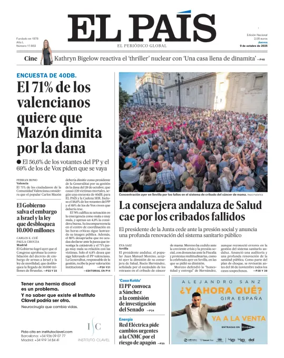 Cover of El País (Valencia)