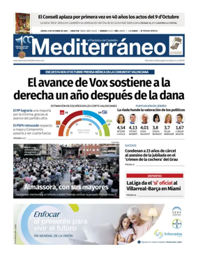 Cover of El Periódico Mediterráneo