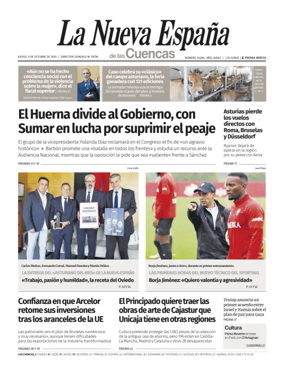 Cover of La Nueva España (Cuencas)
