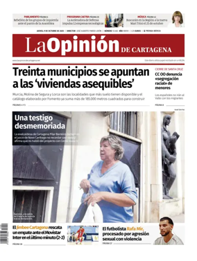 Cover of La Opinion de Murcia (Cartagena)