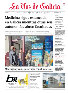 Cover of La Voz de Galicia (Deza)