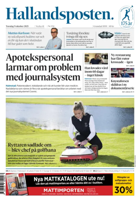 Cover of Hallandsposten