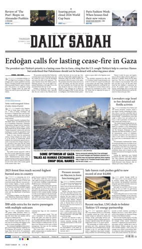 Cover of Daily Sabah (Turkey)