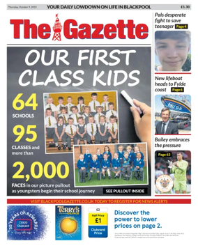 Cover of Blackpool Gazette