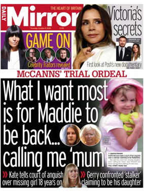 Cover of Daily Mirror