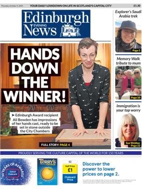 Cover of Edinburgh Evening News
