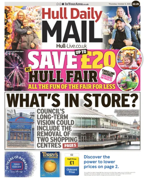 Cover of Hull Daily Mail