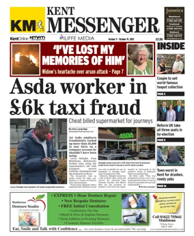 Cover of Kent Messenger Maidstone