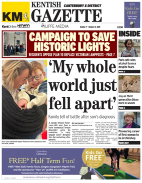 Cover of Kentish Gazette Canterbury & District