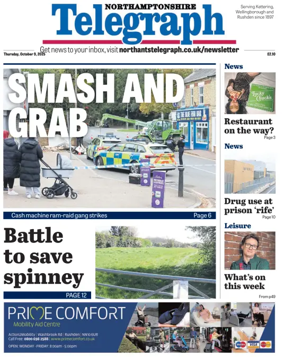 Cover of Northants Evening Telegraph