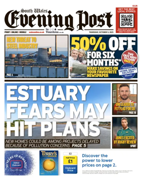 Cover of South Wales Evening Post