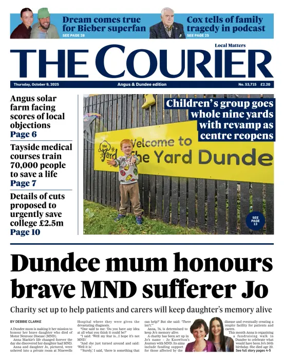 Cover of The Courier & Advertiser (Angus and The Mearns Edition)