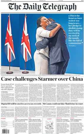 Cover of The Daily Telegraph