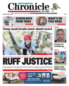 Cover of The Northampton Chronicle and Echo