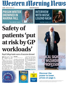 Cover of Western Morning News