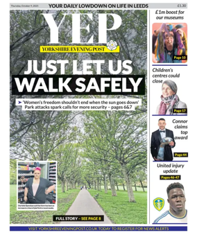 Cover of Yorkshire Evening Post