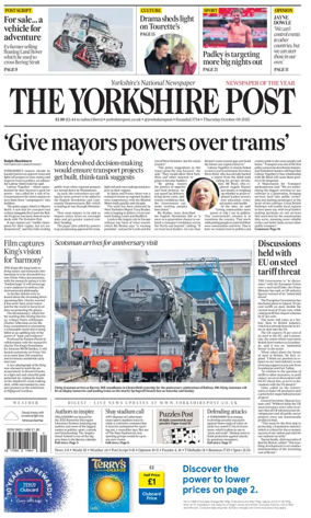 Cover of Yorkshire Post