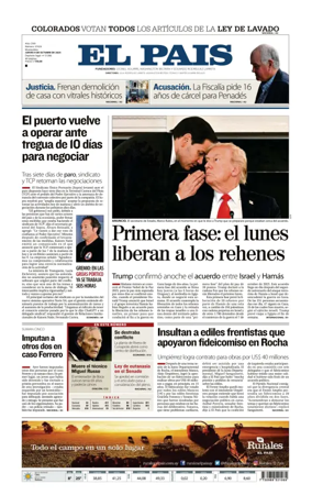 Cover of El Pais (Uruguay)
