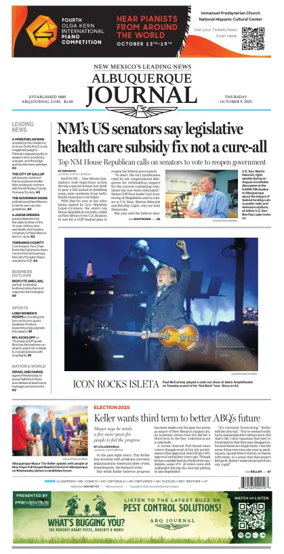 Cover of Albuquerque Journal