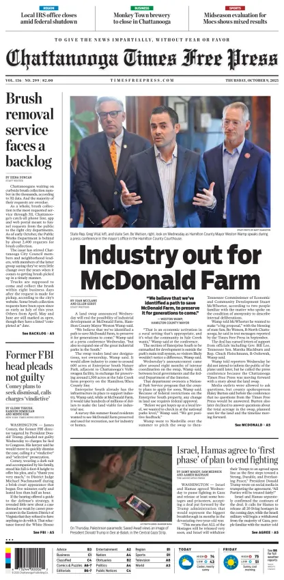 Cover of Chattanooga Times Free Press