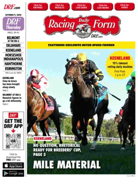 Cover of Daily Racing Form National Digital Edition