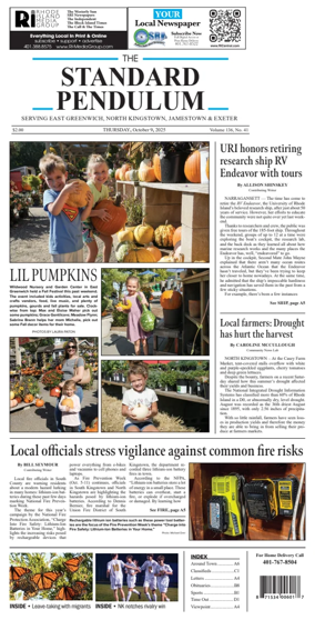 Cover of East Greenwich Pendulum