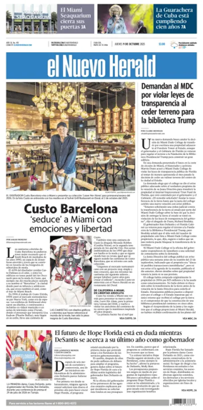 Cover of El Nuevo Herald