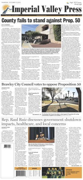 Cover of Imperial Valley Press