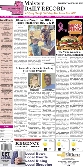 Cover of Malvern Daily Record