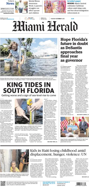 Cover of Miami Herald