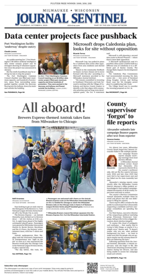 Cover of Milwaukee Journal Sentinel