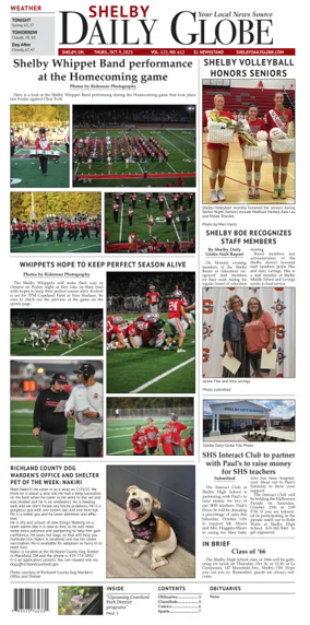 Cover of Shelby Daily Globe