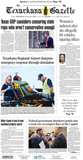 Cover of Texarkana Gazette