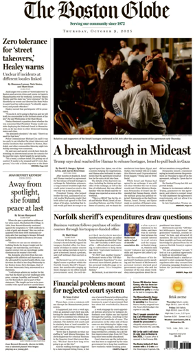 Cover of The Boston Globe