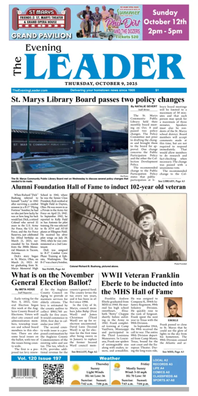 Cover of The Evening Leader