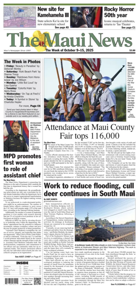 Cover of The Maui News - Weekender