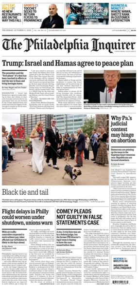 Cover of The Philadelphia Inquirer