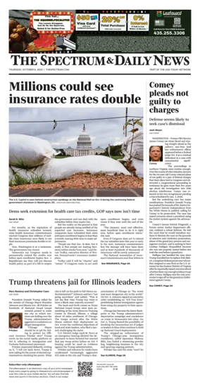 Cover of The Spectrum & Daily News