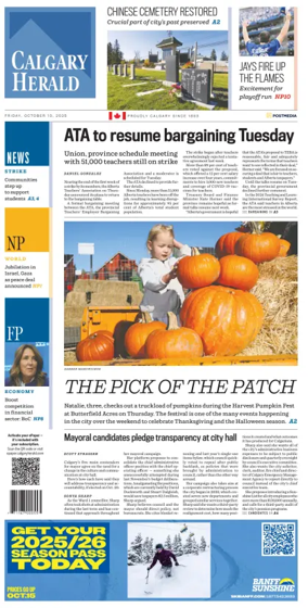 Cover of Calgary Herald