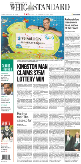 Cover of Kingston Whig-Standard