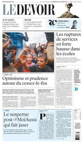 Cover of Le Devoir