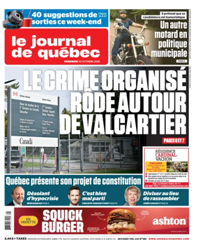 Cover of Le Journal de Quebec