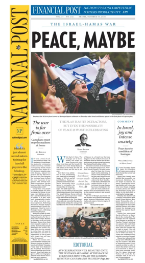 Cover of National Post - (National Edition)