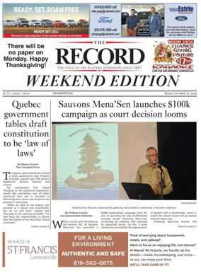 Cover of Sherbrooke Record