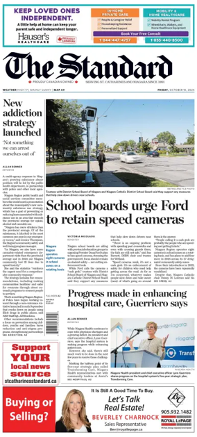 Cover of The Standard (St. Catharines)